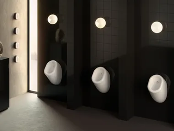 LIQUID - Suspended ceramic urinal by VitrA Bathrooms - view 2